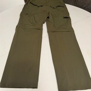 Men's Convertible Cargo Pants - Olive Green